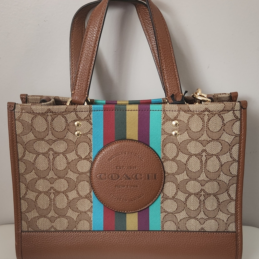 💚COACH Women's Dempsey Carryall In Signature Jacquard With Patch